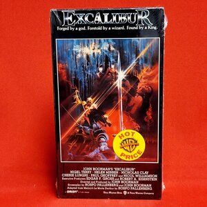 Excalibur VHS Sealed 1991 John Boorman Medieval Fantasy Film